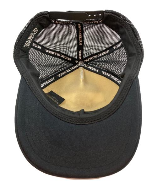 Hysteric Glamour（ヒステリックグラマー）Hysteric Glamour (ヒステリックグラマー) ギターガールメッシュキャップ ホワイトブラックの古着・服飾アイテム