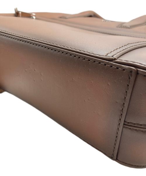 HUGO BOSS（ヒューゴ ボス）HUGO BOSS (ヒューゴ ボス) レザー ドキュメントケース ポリッシュレタリングロゴ ブラウンの古着・服飾アイテム