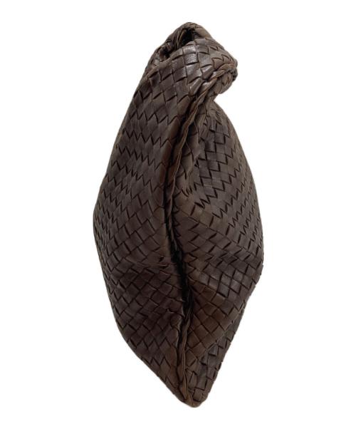 BOTTEGA VENETA（ボッテガベネタ）BOTTEGA VENETA (ボッテガベネタ) イントレチャート レザーワンショルダーバッグ ブラウンの古着・服飾アイテム