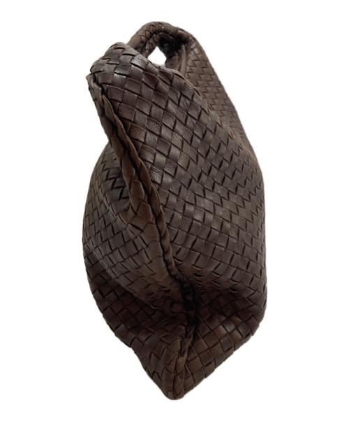 BOTTEGA VENETA（ボッテガベネタ）BOTTEGA VENETA (ボッテガベネタ) イントレチャート レザーワンショルダーバッグ ブラウンの古着・服飾アイテム