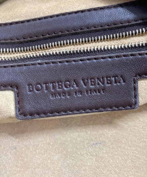 BOTTEGA VENETA（ボッテガベネタ）BOTTEGA VENETA (ボッテガベネタ) イントレチャート レザーワンショルダーバッグ ブラウンの古着・服飾アイテム