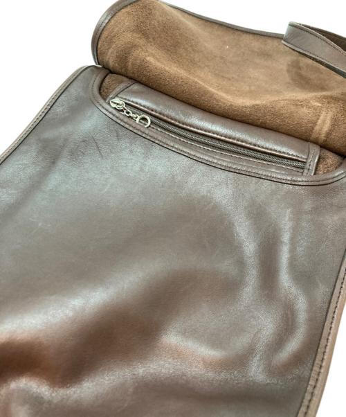 COACH（コーチ）COACH (コーチ) ヴィンテージレザーショルダーバッグ ブラウンの古着・服飾アイテム