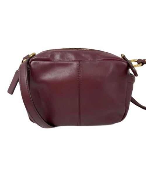 COACH（コーチ）COACH (コーチ) レザーショルダーバッグ レッドの古着・服飾アイテム