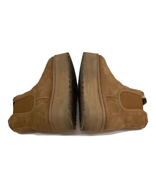 UGG（アグ）UGG (アグ) ニューメル プラットフォーム チェルシーブーツ ブラウン サイズ:24cmの古着・服飾アイテム