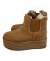 UGG (アグ) ニューメル プラットフォーム チェルシーブーツ ブラウン サイズ:24cm：9000円