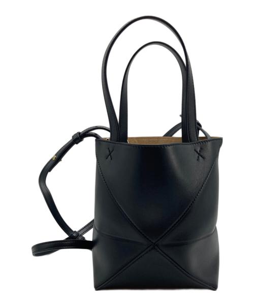 LOEWE（ロエベ）LOEWE (ロエベ) パズルフォルドトートミニ ブラックの古着・服飾アイテム