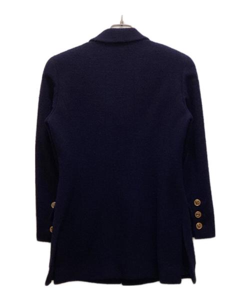 CHANEL（シャネル）CHANEL (シャネル) ヴィンテージココマークツイードジャケット ブルー サイズ:不明の古着・服飾アイテム