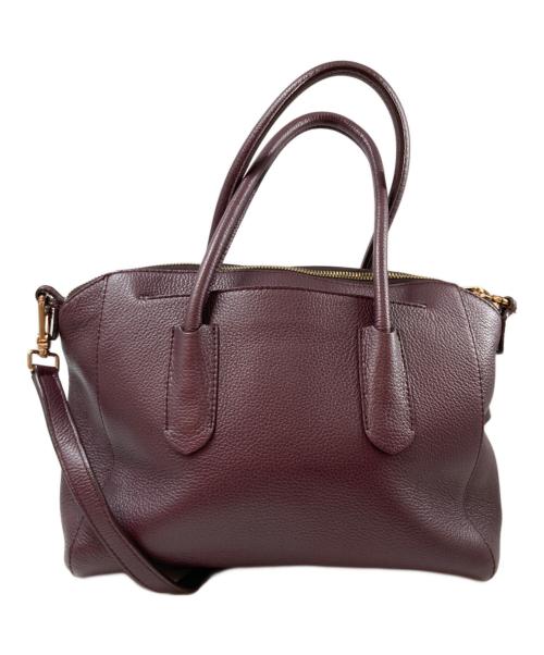 FURLA（フルラ）FURLA (フルラ) 2WAYレザーバッグ パープルの古着・服飾アイテム