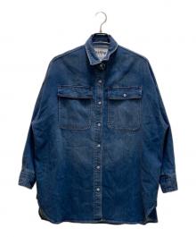 Healthy DENIM（ヘルシーデニム）の古着「アーモンド オーバーサイズデニムシャツ」｜インディゴ