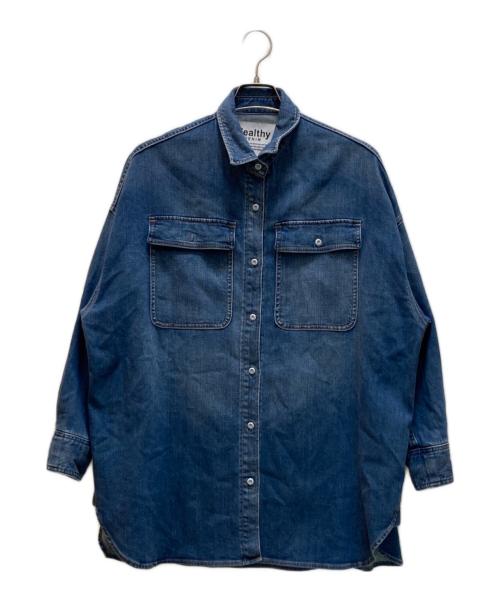 Healthy DENIM（ヘルシーデニム）Healthy DENIM (ヘルシーデニム) アーモンド オーバーサイズデニムシャツ インディゴ サイズ:1の古着・服飾アイテム