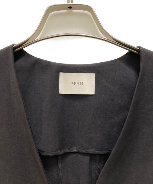 LE PHIL（ル フィル）LE PHIL (ル フィル) サマーウールジレ ブラック サイズ:Freeの古着・服飾アイテム