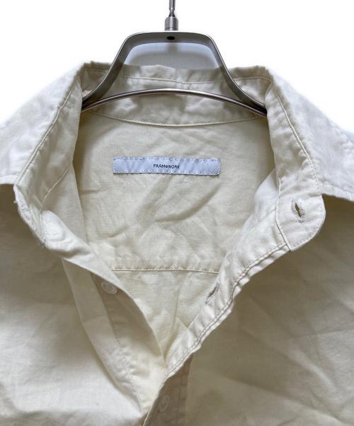 FRAMeWORK（フレームワーク）FRAMeWORK (フレームワーク) コットンレギュラーカラーシャツ 3 アイボリー サイズ:Freeの古着・服飾アイテム