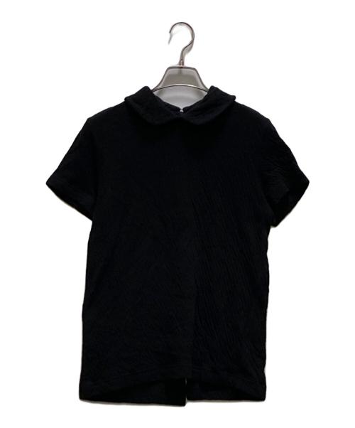 tricot COMME des GARCONS（トリココムデギャルソン）tricot COMME des GARCONS (トリココムデギャルソン) ラウンドカラーカットソー ブラック サイズ:Mの古着・服飾アイテム