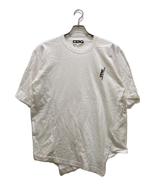 CDG（シーディージー）CDG (シーディージー) デザインTシャツ ホワイト サイズ:XXLの古着・服飾アイテム