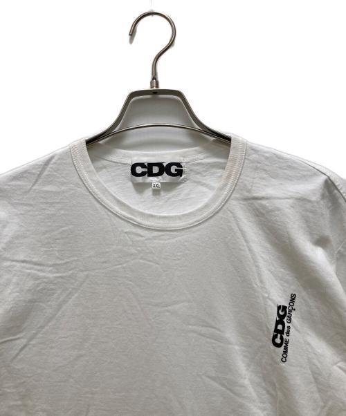 CDG（シーディージー）CDG (シーディージー) デザインTシャツ ホワイト サイズ:XXLの古着・服飾アイテム