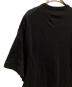 中古・古着 REGULATION Yohji Yamamoto MEN (レギュレーション ヨウジヤマモト) アシンメトリーコットンリネンTシャツ ブラック サイズ:3：6000円
