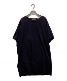 Yohji Yamamoto pour homme（ヨウジヤマモト プールオム）の古着「フロントスリット ロング カットソー」｜ネイビー