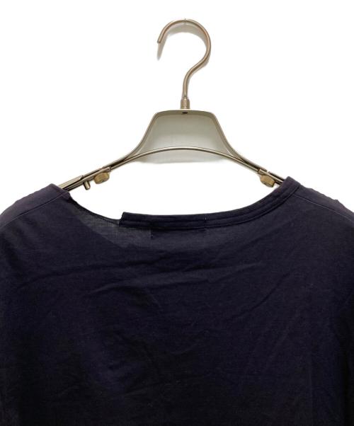 Yohji Yamamoto pour homme（ヨウジヤマモト プールオム）Yohji Yamamoto pour homme (ヨウジヤマモト プールオム) フロントスリット ロング カットソー ネイビー サイズ:3の古着・服飾アイテム