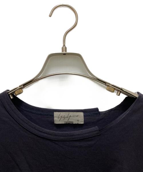 Yohji Yamamoto pour homme（ヨウジヤマモト プールオム）Yohji Yamamoto pour homme (ヨウジヤマモト プールオム) フロントスリット ロング カットソー ネイビー サイズ:3の古着・服飾アイテム