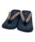 ごゑもん×Denham×ナカメマンゴエモン×デンハム×ナカメマン）の古着「コラボ 雪駄 × Undaスニーカー」｜ブラック