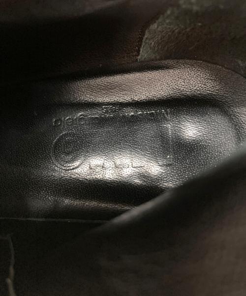 MM6 Maison Margiela（エムエムシックスメゾンマルジェラ）MM6 Maison Margiela (エムエムシックスメゾンマルジェラ) ミラーヒール サイドジップ レザーブーツ ブラック サイズ:38の古着・服飾アイテム