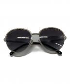 CHANELシャネル）の古着「ココマーク チェーン サングラス」｜ブラック