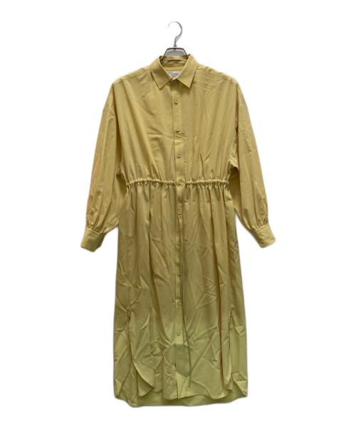 HYKE（ハイク）HYKE (ハイク) ギャザーシャツドレス イエロー サイズ:2の古着・服飾アイテム