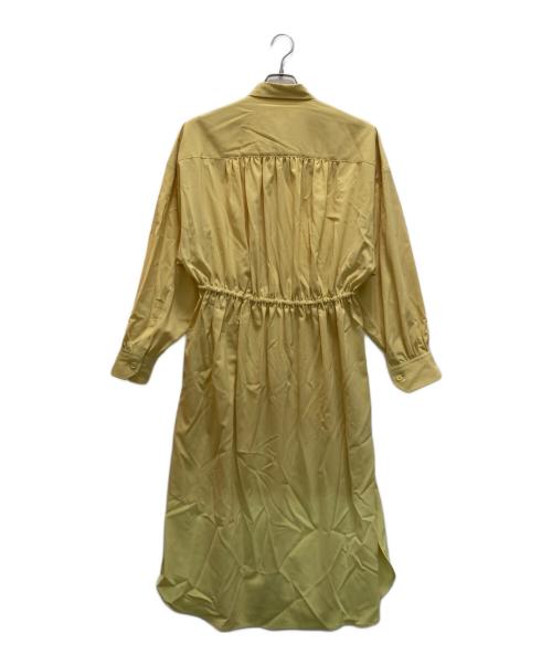 HYKE（ハイク）HYKE (ハイク) ギャザーシャツドレス イエロー サイズ:2の古着・服飾アイテム