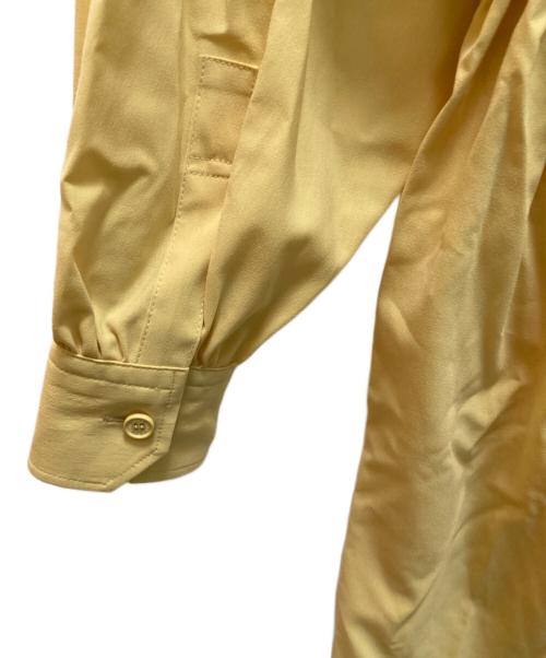 HYKE（ハイク）HYKE (ハイク) ギャザーシャツドレス イエロー サイズ:2の古着・服飾アイテム