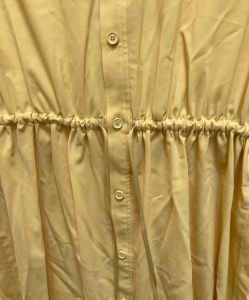 HYKE（ハイク）HYKE (ハイク) ギャザーシャツドレス イエロー サイズ:2の古着・服飾アイテム