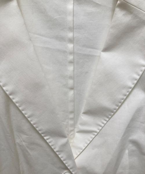 Max Mara Studio（マックスマーラ ストゥディオ）MAX MARA STUDIO (マックスマーラ ストゥディオ) ストレッチ2Bテーラードジャケット ホワイト サイズ:46の古着・服飾アイテム