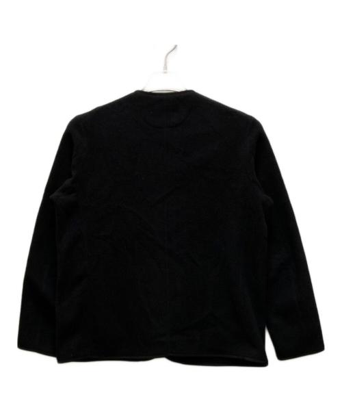 DANTON（ダントン）DANTON (ダントン) ノーカラー フリース ジャケット ブラック サイズ:36の古着・服飾アイテム