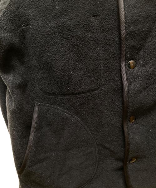 DANTON（ダントン）DANTON (ダントン) ノーカラー フリース ジャケット ブラック サイズ:36の古着・服飾アイテム