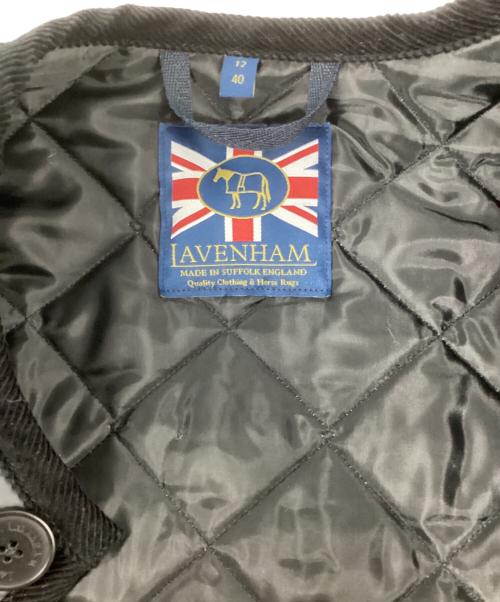 LAVENHAM（ラベンハム）LAVENHAM (ラベンハム) ロングライン ラウンドカラーコート LAMPBLACK サイズ:40の古着・服飾アイテム