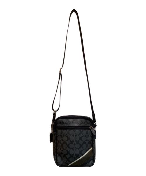 COACH（コーチ）COACH (コーチ) シグネチャーショルダーバッグ ブラックの古着・服飾アイテム