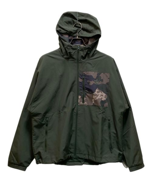 adidas Originals（アディダスオリジナル）adidas Originals (アディダスオリジナル) CAMO WINDBREAKER（カモウインドブレーカー） グリーン サイズ:Lの古着・服飾アイテム