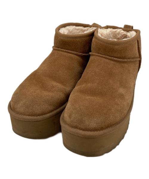 UGG（アグ）UGG (アグ) クラシック ウルトラ ミニ プラットフォーム ブラウン サイズ:25cmの古着・服飾アイテム