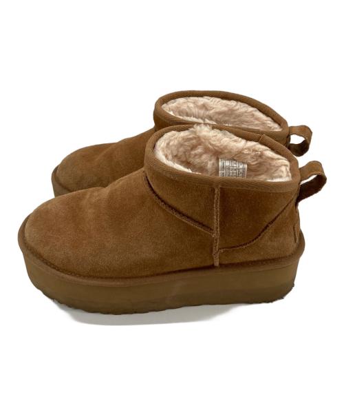 UGG（アグ）UGG (アグ) クラシック ウルトラ ミニ プラットフォーム ブラウン サイズ:25cmの古着・服飾アイテム