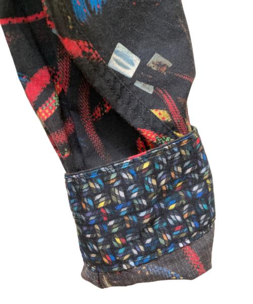 PS Paul Smith（ＰＳポールスミス）PS Paul Smith (ＰＳポールスミス) 総柄シャツ ブラック サイズ:Mの古着・服飾アイテム