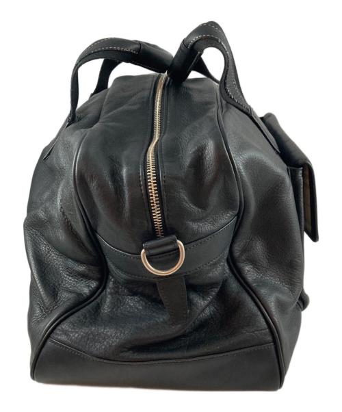 BURBERRY（バーバリー）BURBERRY (バーバリー) 裏地ノバチェック 2WAYレザーボストンバッグ ブラックの古着・服飾アイテム