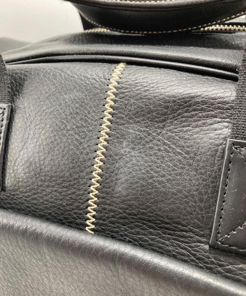 BURBERRY（バーバリー）BURBERRY (バーバリー) 裏地ノバチェック 2WAYレザーボストンバッグ ブラックの古着・服飾アイテム