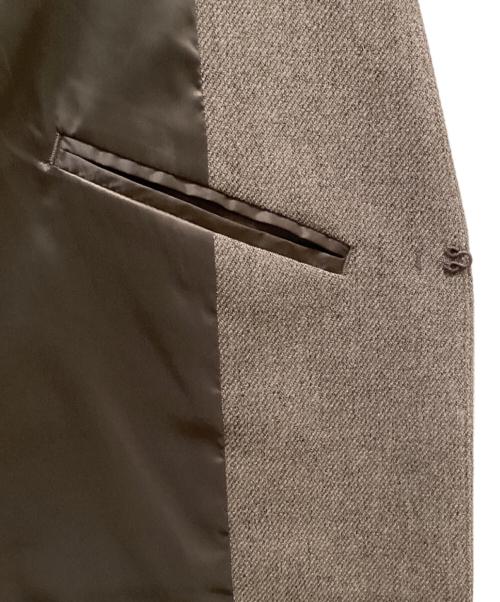 UNTITLED（アンタイトル）UNTITLED (アンタイトル) ウーステッドカルゼ カラーレスジャケット グレー サイズ:Mの古着・服飾アイテム