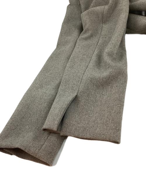 UNTITLED（アンタイトル）UNTITLED (アンタイトル) ウーステッドカルゼ カラーレスジャケット グレー サイズ:Mの古着・服飾アイテム