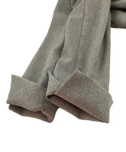 UNTITLED（アンタイトル）UNTITLED (アンタイトル) ウーステッドカルゼ カラーレスジャケット グレー サイズ:Mの古着・服飾アイテム