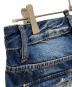 中古・古着 DSQUARED2 (ディースクエアード) リペア加工デニムハーフパンツ インディゴ サイズ:38：7000円
