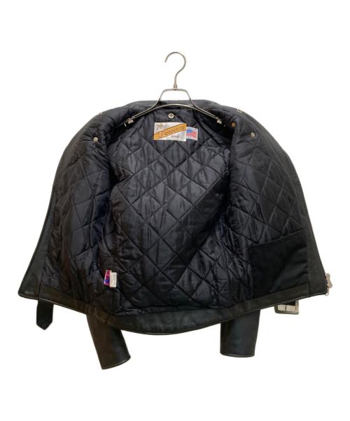 PERFECTO by Schott（パーフェクト バイ ショット）PERFECTO by Schott (パーフェクト バイ ショット) ダブルライダースジャケット ブラック サイズ:32の古着・服飾アイテム