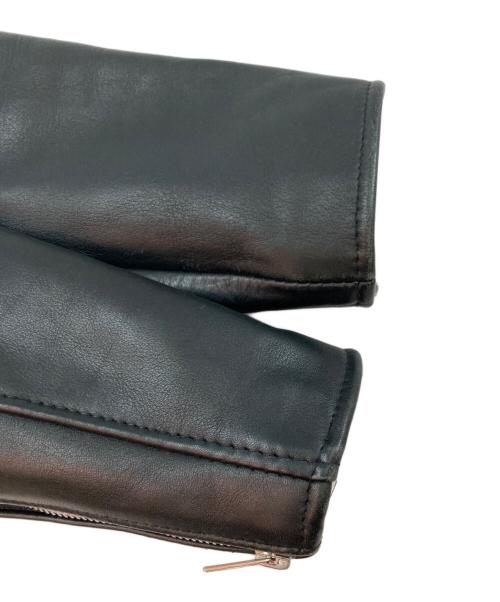 PERFECTO by Schott（パーフェクト バイ ショット）PERFECTO by Schott (パーフェクト バイ ショット) ダブルライダースジャケット ブラック サイズ:32の古着・服飾アイテム