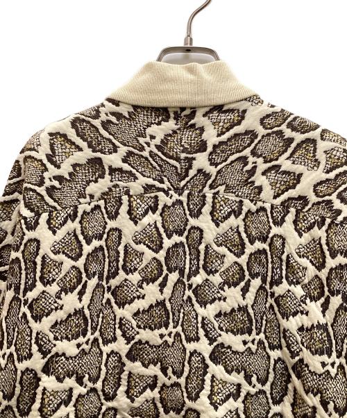 STELLA McCARTNEY（ステラマッカートニー）STELLA McCARTNEY (ステラマッカートニー) ヘビ柄ボンバージャケット ベージュ サイズ:38の古着・服飾アイテム