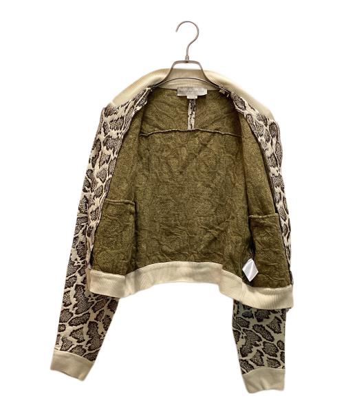 STELLA McCARTNEY（ステラマッカートニー）STELLA McCARTNEY (ステラマッカートニー) ヘビ柄ボンバージャケット ベージュ サイズ:38の古着・服飾アイテム