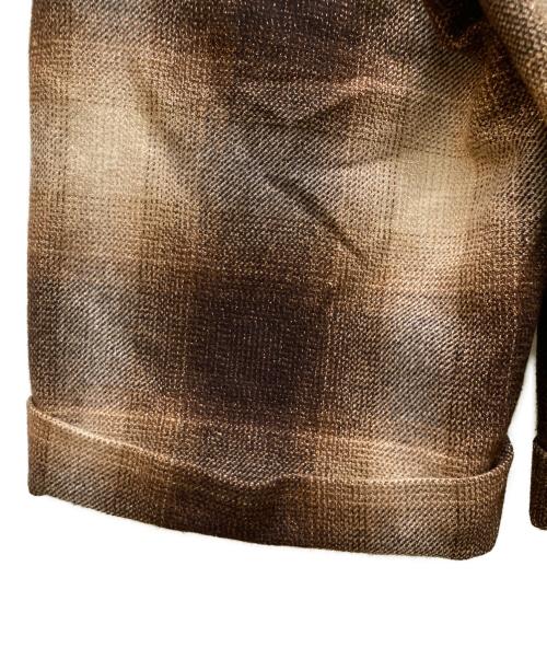 BURBERRY LONDON（バーバリーロンドン）BURBERRY LONDON (バーバリーロンドン) オンブレシャドーチェックハーフパンツ ブラウン サイズ:40の古着・服飾アイテム